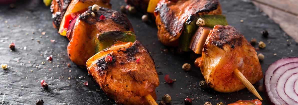 Brochettes de volaille épicées