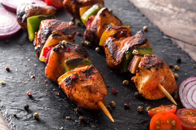 Brochettes de volaille épicées